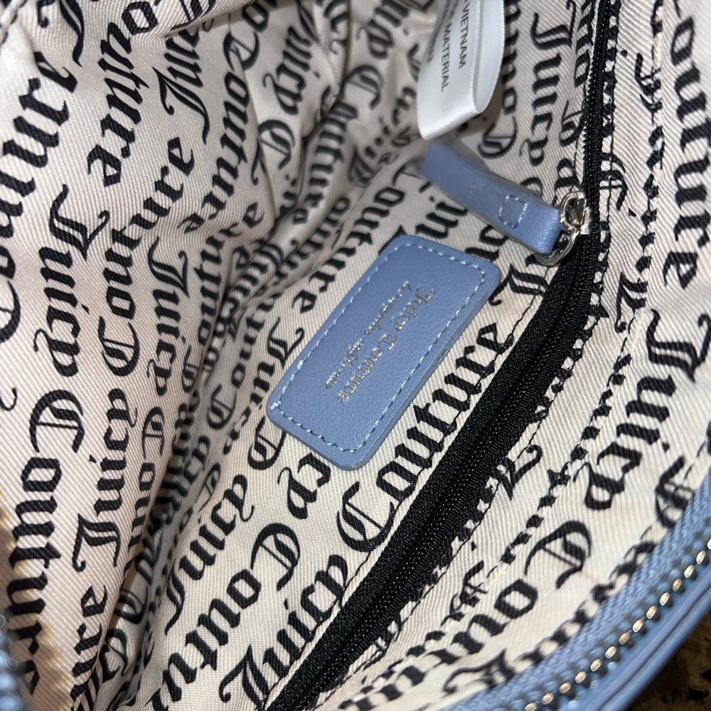 NWT Juicy Couture Be Classic Shoulder Bag Handbag Purse Bling Bedazzled Logo - Picture 7 of 8